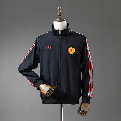 M-U Retro Windbreaker – Black S-XXL - 1