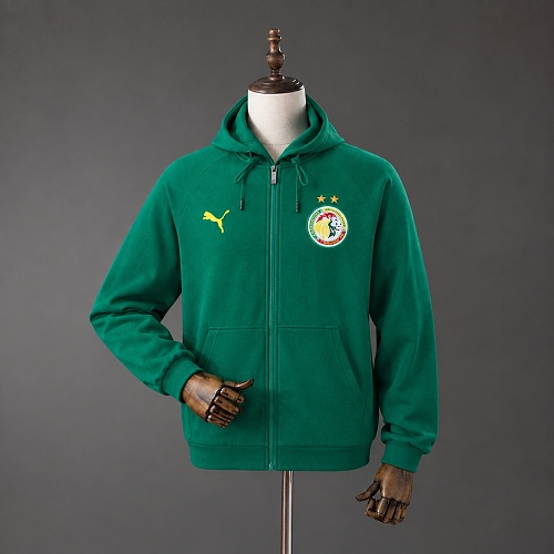 Senegal 2026 Full-Zip Hooded Jacket – Green S-XXL - 1