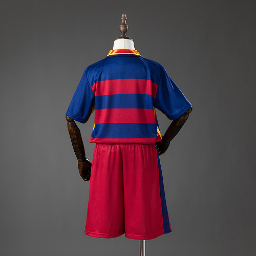 Barcelona 15/16 Home Retro Kids Kit Jersey Size 16-28 - 1