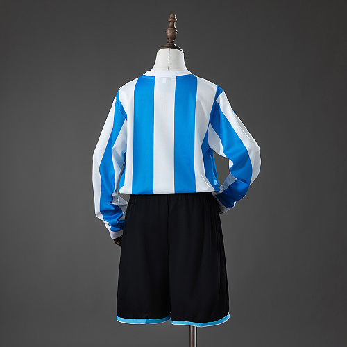 Argentina 1998 Home Retro Long-Sleeved Kids Kit Jersey Size 16-28 - 1