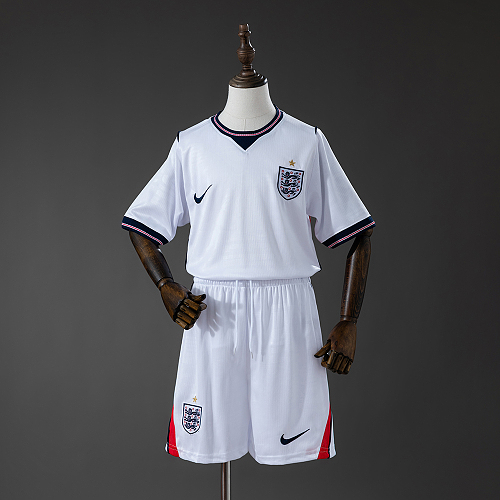 England 2026 Home Kids Kit Jersey Size 16-28 - 1