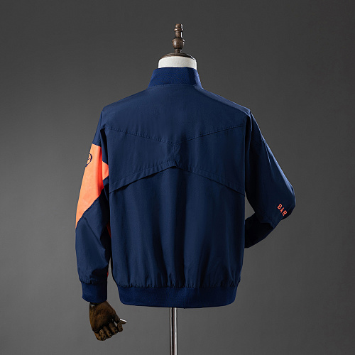 Barcelona Windbreaker – Navy Blue & Orange S-XXL