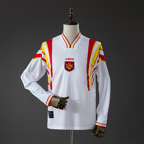 Spain 1996 Away Retro Long Sleeve Jersey S-XXL - 1