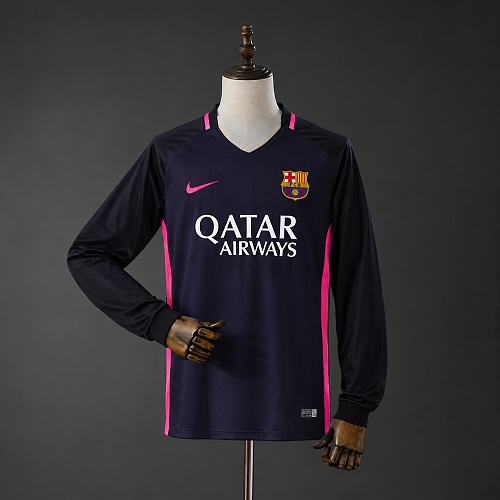 Barcelona 16/17 Away Long-Sleeves Retro Jersey S-XXL