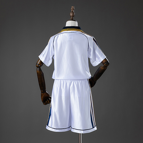 Real Madrid 98/00 Home Retro Kids Kit Jersey SIZE 16-28