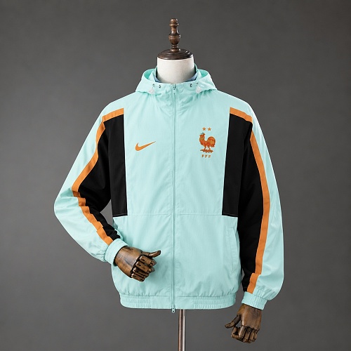France 2026 Full Zip Jacket – Cyan S-XXL