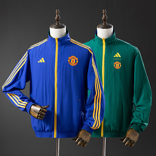 M-U Reversible Jacket Windbreaker – Blue & B Army Green S-XXL