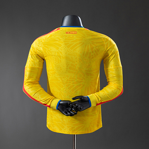 Colombia 2026 Home Long-Sleeve Player Version Jersey S-4XL