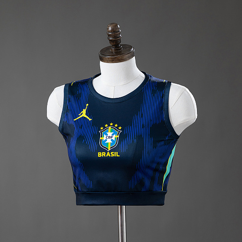 Brazil 2026 Away Women’s Crop Top Style Tank Top S-XXL
