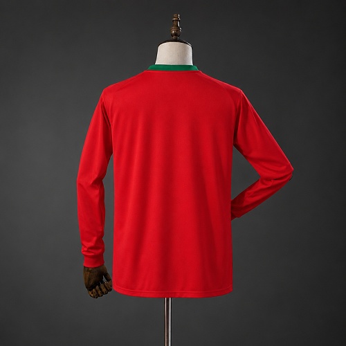 Portugal 2012 Home Long-Sleeves Retro Jersey S-XXL
