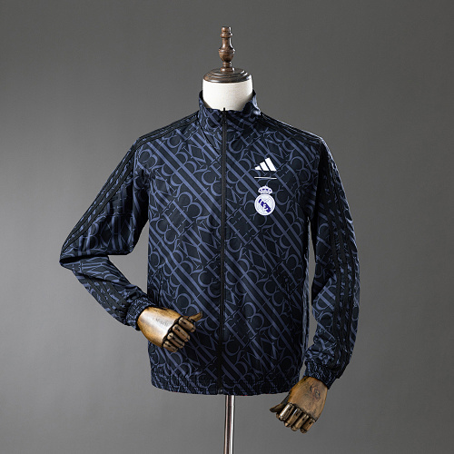 Real Madrid Reversible Jacket Windbreaker – Red & Heiss S-XXL