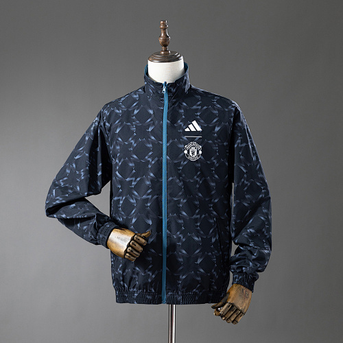 M-U Reversible Jacket Windbreaker – Blue&Black S-XXL - 1