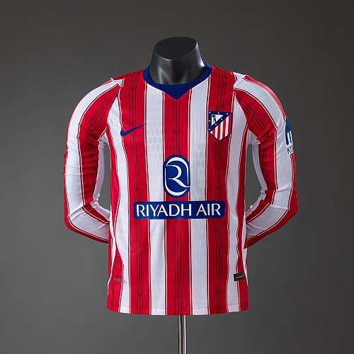 Atletico Madrid 26/27 Home Match Player Version Long Sleeve Jersey S-3XL