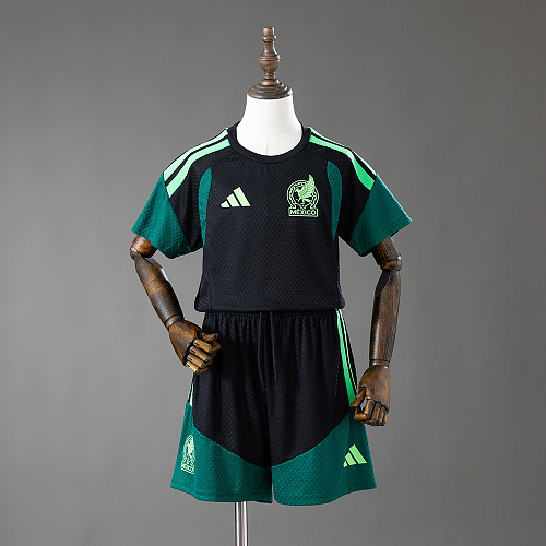 Mexico 2026 Player Version Training Kids Kit Jersey – Black Size 16-28 - 1