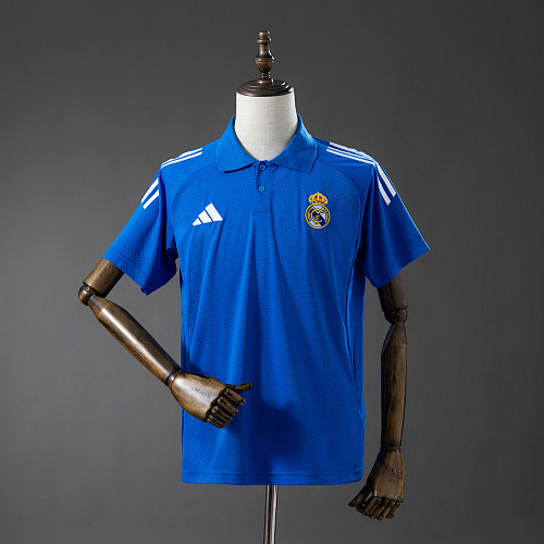 Real Madrid 25/26 POLO – Blue S-XXL
