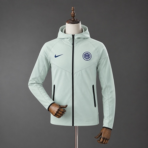Inter Milan 25/26 Full Zip Hooded Jacket – Cyan S-XXL