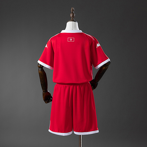 Tunisia 2026 Home Kids Kit Jersey Size 16-28