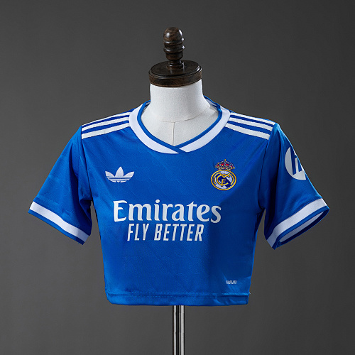 Real Madrid 25/26 Third Away Women’s crop top style S-XXL - 1