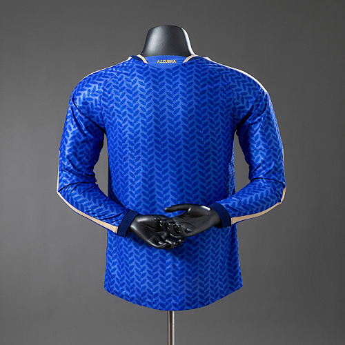 Italy 2026 Home Player Version Long-Sleeve Jersey S-4XL - 1