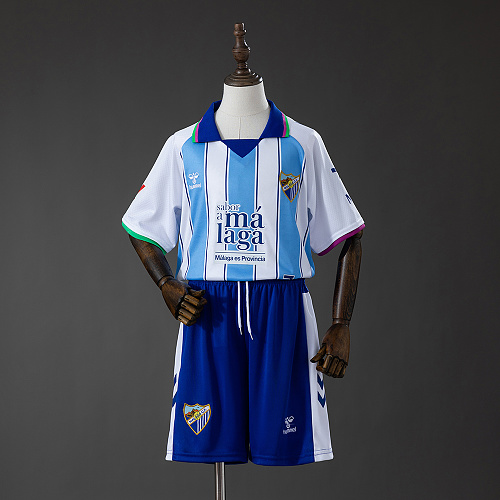 Malaga 26/27 Home Kids Kit Jersey Size 16-28