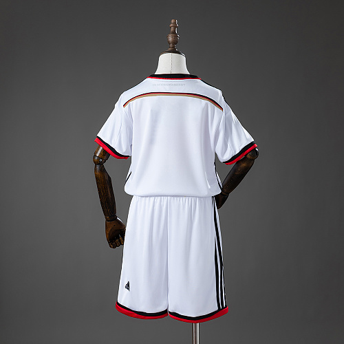 Germany 2014 Home Retro Kids Kit Jersey Size 16-28 - 1