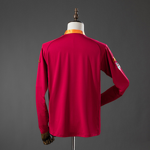 Roma 00/01 Home Long Sleeve Retro Jersey S-XXL