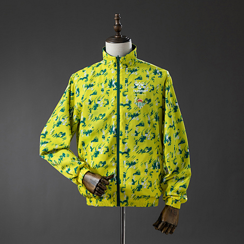 Real Betis Reversible Jacket Windbreaker – Green & Yellow S-XXL